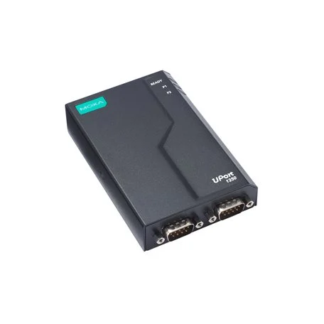 Boîtier métal de la série Moxa UPort 1200-G2 pour liaison USB 3.2