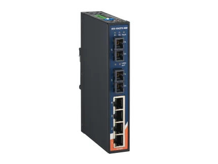 Switch fibre slim ORing IES-1042FX-MM-SC avec 2 ports SC multimode et 4 ports RJ45