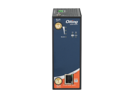 Face avant de l'ORing IGAP-610H+ avec voyants de signal et port Gigabit RJ45