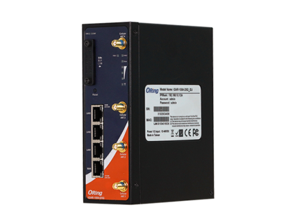 Routeur 5G industriel ORing IGAR-1004-D5G avec 4 ports RJ45 et connecteurs SMA
