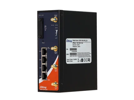Routeur 5G industriel ORing IGAR-1004-D5G avec 4 ports RJ45 et connecteurs SMA