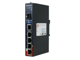 Switch PoE Gigabit ORing IGPS-1411GTPA format slim avec port SFP, vue de face