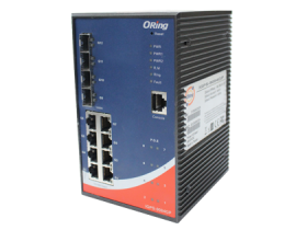 Switch PoE manageable ORing IGPS-9084GP à 8 ports PoE+ et 4 SFP
