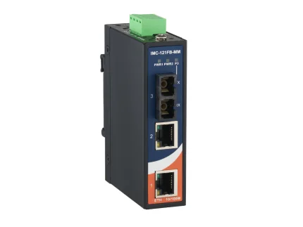 Convertisseur fibre optique ORing IMC-121FB-MM-SC multimode avec connecteur SC et deux RJ45