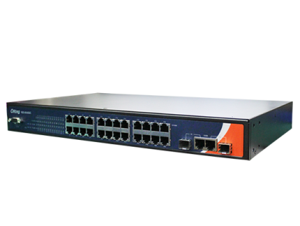 Switch rack 19 pouces ORing RES-9242GC, 24 ports RJ45 et 2 combo Gigabit