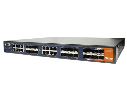 Switch rack fibre ORing RGS-9168GCP avec 16 ports combo et 8 SFP