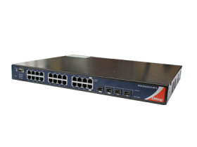Switch rack 19 pouces ORing RGS-92222GCP-NP 26 ports Gigabit, vue de trois quarts