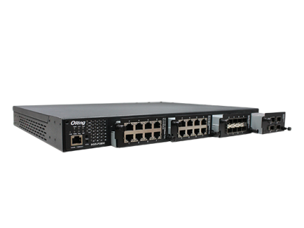Switch modulaire rack ORing RGS-P9000 à 4 slots équipé de modules SWM