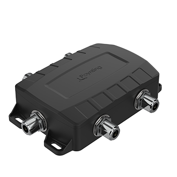 Diplexeur Wi-Fi bi-bande Poynting DPLX-2 gris avec six connecteurs N femelle