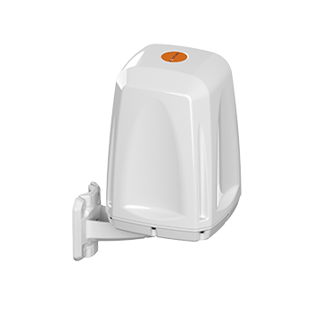 Antenne 5G Poynting EPNT-4 blanche avec logement routeur sur support mural Antenne 5G Poynting EPNT-4 blanche avec logement routeur sur support mural