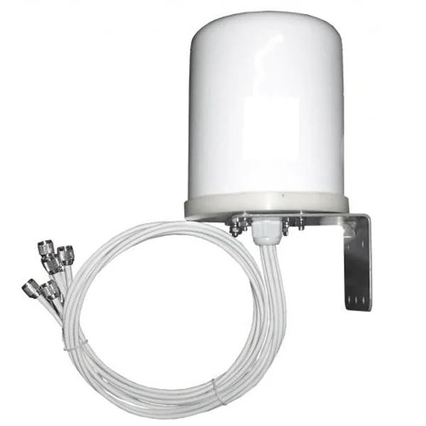 Antenne MIMO omnidirectionnelle 6 dBi Prosoft en radôme fibre de verre pour mât