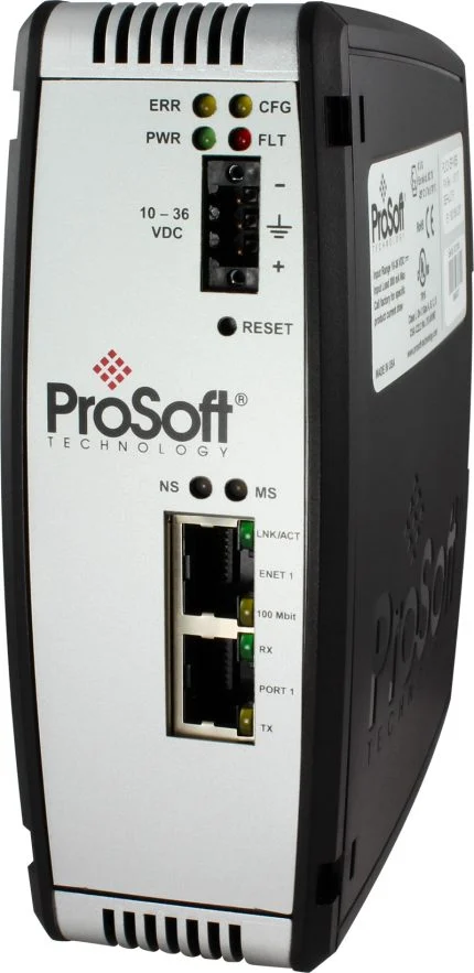 Passerelle PROFINET vers Modbus série Prosoft PLX31-PND-MBS à un port, vue de face