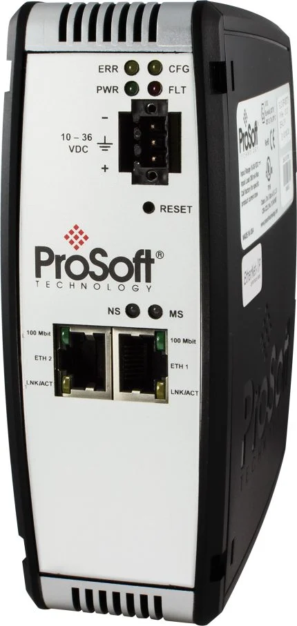 Passerelle Modbus TCP vers PROFINET Prosoft PLX32-MBTCP-PND à deux ports Ethernet