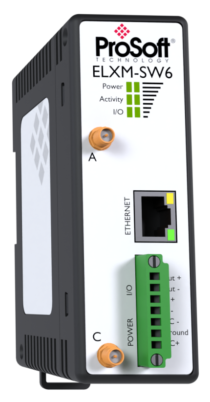 Client Wi-Fi 6 industriel Prosoft ProLinx Edge Mini ELXM-SW6 sur rail DIN