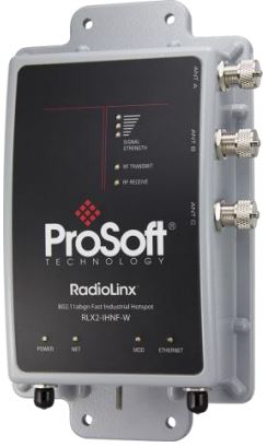 Version étanche IP67 Prosoft RLX2-IHNF-W avec connecteurs N et Ethernet M12