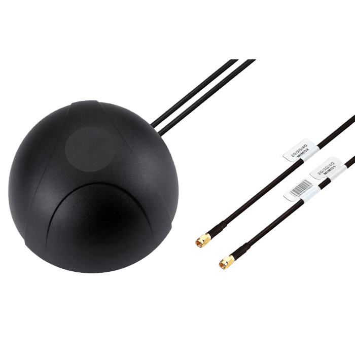 Antenne dôme 4G LTE MIMO Red Lion ANT-MA741BBI001 avec deux câbles SMA Antenne dôme 4G LTE MIMO Red Lion ANT-MA741BBI001 avec deux câbles SMA