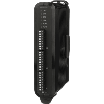 Module double PID Red Lion FlexEdge DAM00PDP2R000000 pour régulation multizone, vue de profil