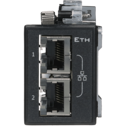 Sled Ethernet Red Lion FlexEdge avec deux ports RJ45 isolés, vue de face