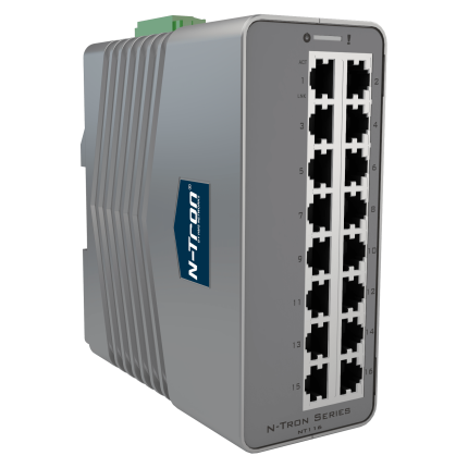 Switch Ethernet industriel Red Lion N-Tron NT-116 à 16 ports RJ45 sur rail DIN