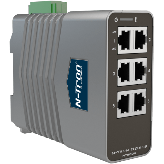 Switch Gigabit Red Lion N-Tron NT-5006 six ports RJ45 sur rail DIN Switch Gigabit Red Lion N-Tron NT-5006 six ports RJ45 sur rail DIN