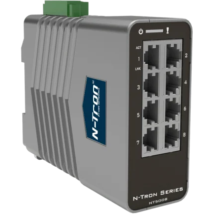 Switch industriel Red Lion N-Tron NT-5008 tout cuivre, 8 ports RJ45 Gigabit