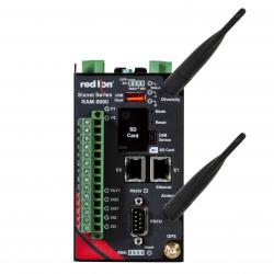 RTU cellulaire Red Lion RAM 9000 équipé de ses deux antennes LTE
