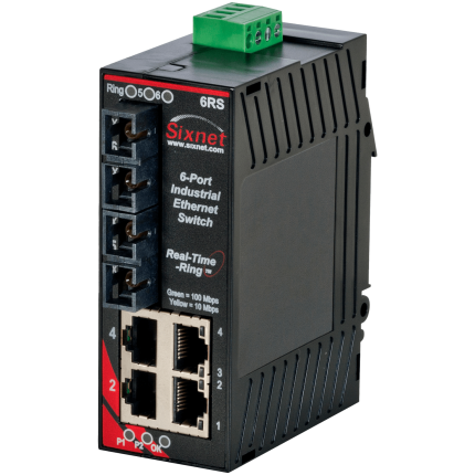 Switch Real-Time Ring Red Lion Sixnet SL-6RS version deux fibres multimodes SC