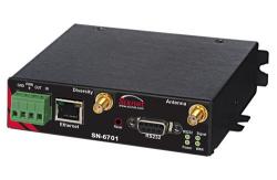 Routeur cellulaire Red Lion Sixnet SN 6000 un port Ethernet, vue de trois quarts Routeur cellulaire Red Lion Sixnet SN 6000 un port Ethernet, vue de trois quarts