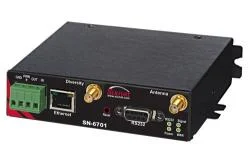 Routeur cellulaire Red Lion Sixnet SN 6000 un port Ethernet, vue de trois quarts