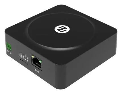 Robustel R1510 Lite, routeur 4G industriel compact avec 1 port Ethernet, vue trois-quarts